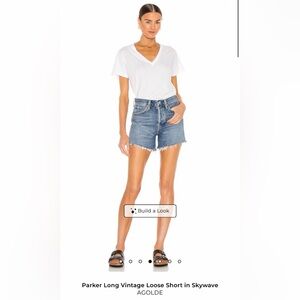 AGOLDE Parker Long Vintage Loose Short Skywave NWT
